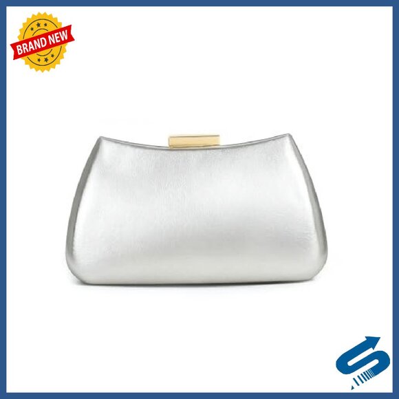 PU Leather Formal Clutch with Detachable Chain, Evening Bag for Weddings